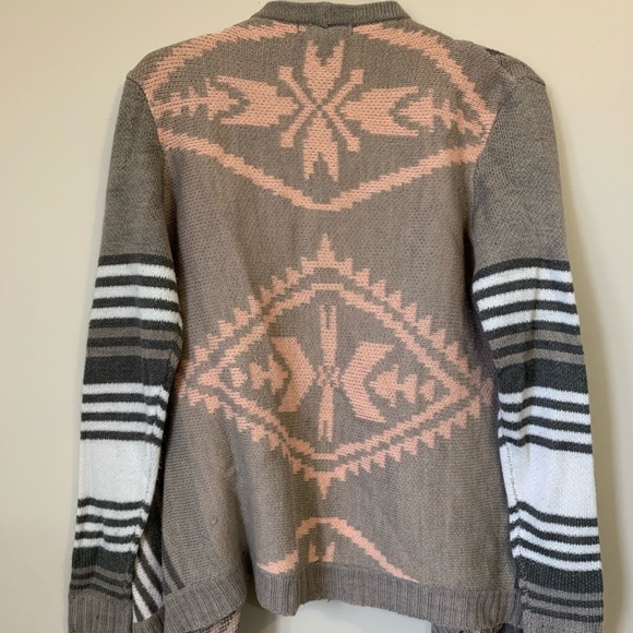 Grey and Pink Cardigan - Picture 2 of 2